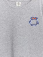ARKET kleding 0DXJP1485 grijs gemêleerd/robot Lange mouwenshirt kinderen - Image 3