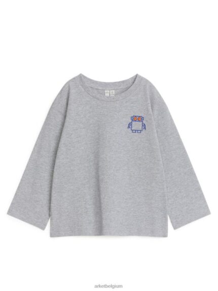 ARKET kleding 0DXJP1485 grijs gemêleerd/robot Lange mouwenshirt kinderen
