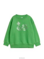 ARKET kleding 0DXJP1487 groen/robots ontspannen sweatshirt kinderen