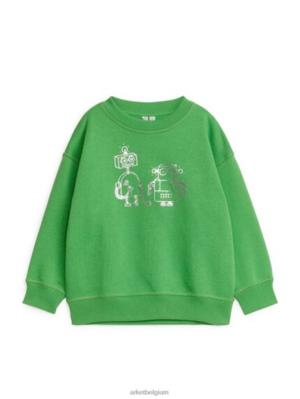 ARKET kleding 0DXJP1487 groen/robots ontspannen sweatshirt kinderen