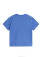 ARKET kleding 0DXJP1489 hemelsblauw T-shirt met ronde hals kinderen - Image 2