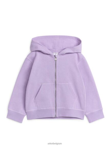 ARKET kleding 0DXJP1492 lila hoodie met rits kinderen