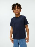 ARKET kleding 0DXJP1493 donkerblauw T-shirt met ronde hals kinderen - Image 2