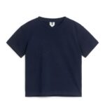 ARKET kleding 0DXJP1493 donkerblauw T-shirt met ronde hals kinderen