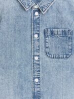 ARKET kleding 0DXJP1495 stoffig blauw spijkerblouse met korte mouwen kinderen - Image 3