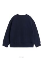 ARKET kleding 0DXJP1503 blauw groen geborduurd sweatshirt kinderen - Image 2