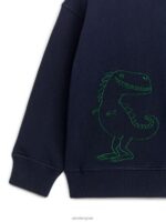 ARKET kleding 0DXJP1503 blauw groen geborduurd sweatshirt kinderen - Image 3