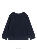 ARKET kleding 0DXJP1514 donkerblauw sweatshirt van franse badstof kinderen - Image 2