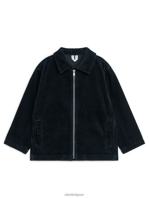 arket_kleding_0dxjp1515_zwart_corduroy_overshirt_met_rits_kinderen.jpeg ARKET kleding 0DXJP1515 zwart Corduroy overshirt met rits kinderen - Image 1