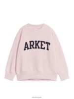 ARKET kleding 0DXJP1521 bleekroze Varsity-sweatshirt kinderen