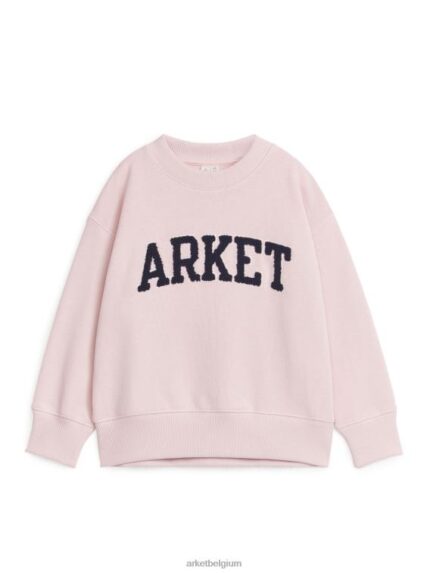 ARKET kleding 0DXJP1521 bleekroze Varsity-sweatshirt kinderen