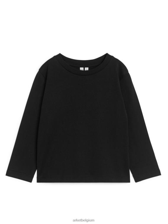 ARKET kleding 0DXJP1524 wit Zwart T-shirt met lange mouwen, set van 2 kinderen - Image 3