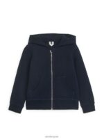 ARKET kleding 0DXJP1530 donkerblauw hoodie met rits kinderen