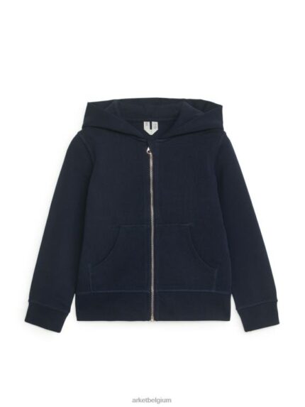 ARKET kleding 0DXJP1530 donkerblauw hoodie met rits kinderen