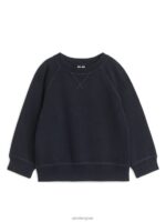 ARKET kleding 0DXJP1533 donkerblauw Sweatshirt met ronde hals kinderen