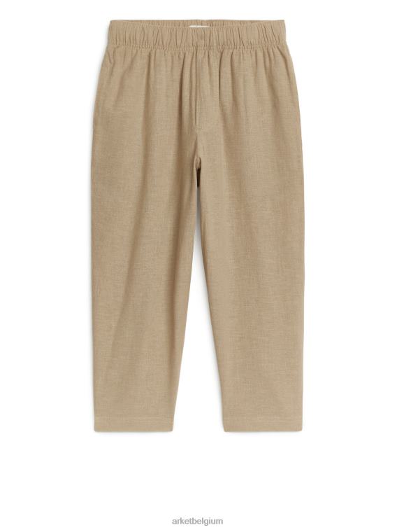 arket_kleding_0dxjp1559_beige_relaxte_linnen_broek_kinderen.jpeg ARKET kleding 0DXJP1559 beige relaxte linnen broek kinderen - Image 1