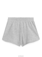 ARKET kleding 0DXJP1586 grijs gemêleerd korte broek van badstof kinderen - Image 2