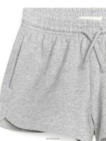 ARKET kleding 0DXJP1586 grijs gemêleerd korte broek van badstof kinderen - Image 3