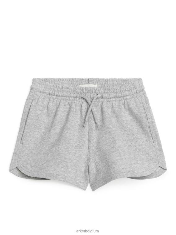 ARKET kleding 0DXJP1586 grijs gemêleerd korte broek van badstof kinderen - Image 1