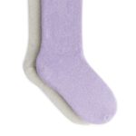 ARKET kleding 0DXJP1594 lila/zilver glittersokken, 2 paar kinderen