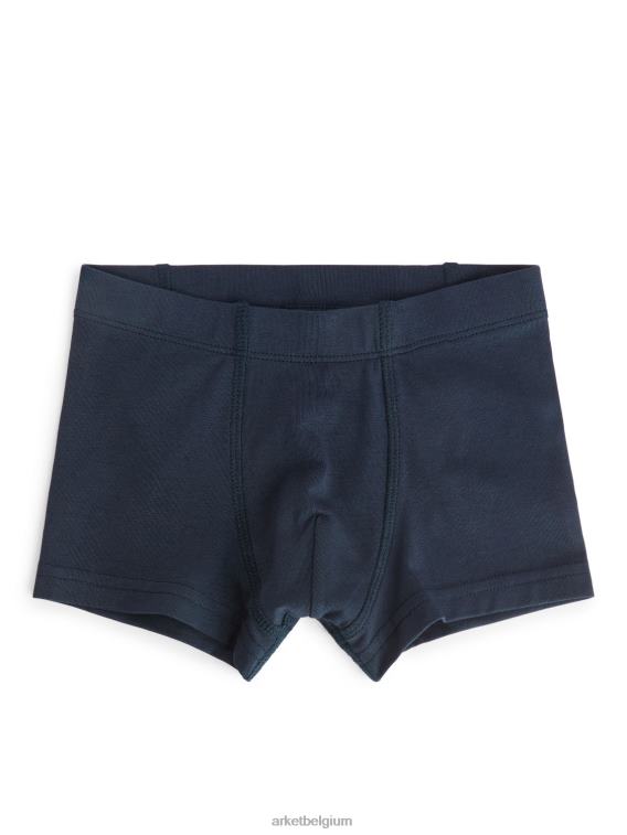 ARKET kleding 0DXJP1624 blauw/gebroken wit/grijs gemêleerd jersey zwembroeken kinderen - Image 4