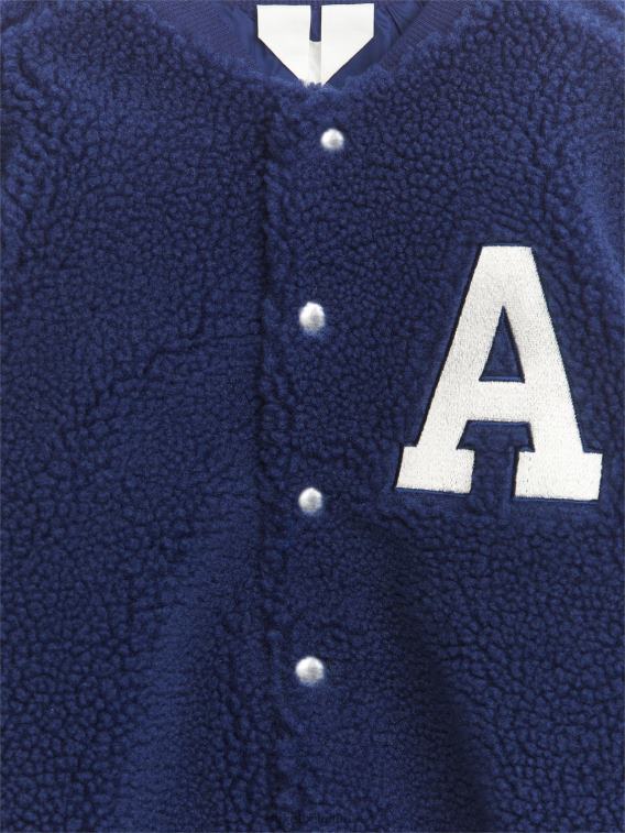 ARKET kleding 0DXJP1677 blauw Wit Oversized varsityjack met stapels kinderen - Image 3