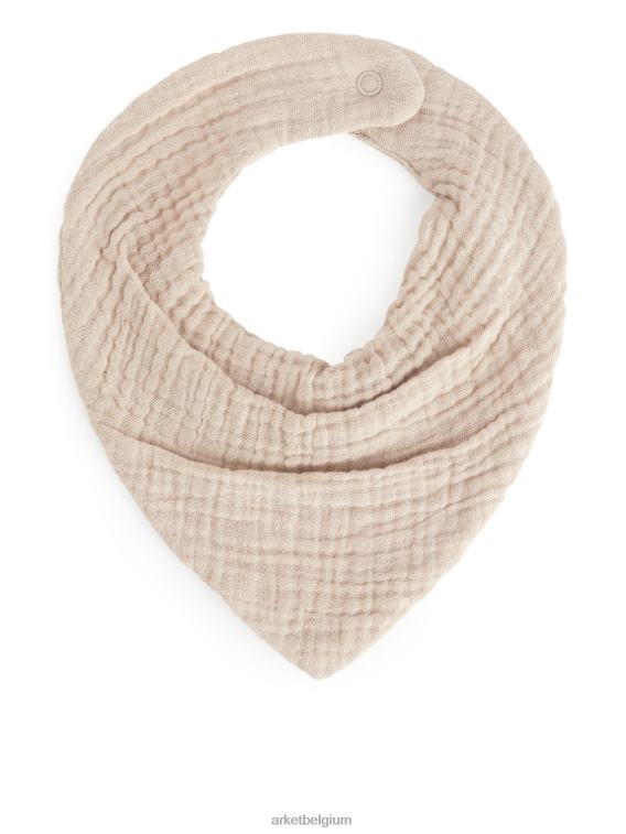 ARKET kleding 0DXJP1692 lichtblauw/beige slabbetje van kaasdoek, set van 2 kinderen - Image 3