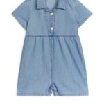 ARKET kleding 0DXJP1721 lichtblauw korte denim jumpsuit kinderen