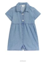 ARKET kleding 0DXJP1721 lichtblauw korte denim jumpsuit kinderen