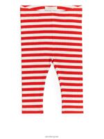 ARKET kleding 0DXJP1726 wit rood geribbelde legging kinderen