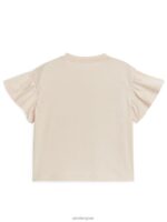 ARKET kleding 0DXJP1728 beige T-shirt met ruches kinderen - Image 2