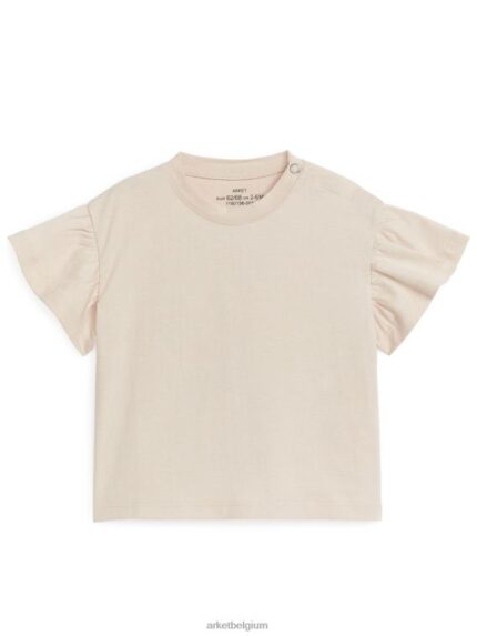 ARKET kleding 0DXJP1728 beige T-shirt met ruches kinderen