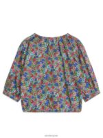 ARKET kleding 0DXJP1731 blauw/bloemig blouse met ballonmouwen kinderen - Image 2