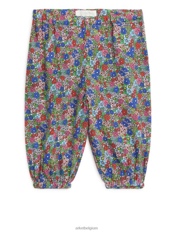 ARKET kleding 0DXJP1732 blauw/bloemig broek met all-over print kinderen - Image 1