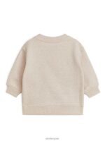 ARKET kleding 0DXJP1737 havermelange losvallende katoenen sweater kinderen - Image 2