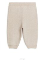 ARKET kleding 0DXJP1738 havermelange katoenen joggingbroek kinderen - Image 2