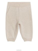 ARKET kleding 0DXJP1738 havermelange katoenen joggingbroek kinderen