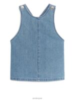 ARKET kleding 0DXJP1741 blauw denim tuinbroekjurk kinderen