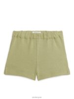 ARKET kleding 0DXJP1742 kaki groen korte broek van katoenen badstof kinderen