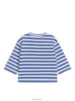 ARKET kleding 0DXJP1746 gebroken wit/blauw top met lange mouwen kinderen - Image 2