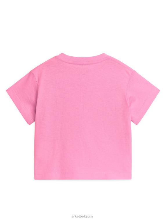 ARKET kleding 0DXJP1748 roze T-shirt met korte mouwen kinderen - Image 2