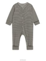 ARKET kleding 0DXJP1753 lichtbeige/zwart alles-in-één pyjamaset van 2 kinderen - Image 2