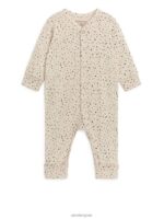 ARKET kleding 0DXJP1753 lichtbeige/zwart alles-in-één pyjamaset van 2 kinderen - Image 3