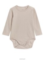 ARKET kleding 0DXJP1755 licht beige bodysuit van katoenlyocell kinderen - Image 2