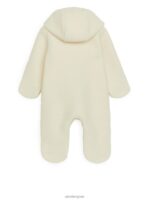 ARKET kleding 0DXJP1756 gebroken wit overall met capuchon kinderen - Image 2