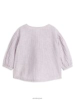 ARKET kleding 0DXJP1757 lila/wit linnen blouse kinderen - Image 2