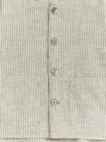 ARKET kleding 0DXJP1760 kaki/wit linnen overshirt kinderen - Image 3
