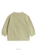 ARKET kleding 0DXJP1762 licht kakigroen losvallende katoenen sweater kinderen - Image 2