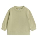 ARKET kleding 0DXJP1762 licht kakigroen losvallende katoenen sweater kinderen