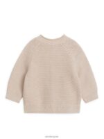 ARKET kleding 0DXJP1764 beige gebreid katoenen vest kinderen - Image 2